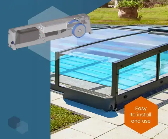 Predstavujeme novinku: zastrešenie bazéna so solárnym pohonom